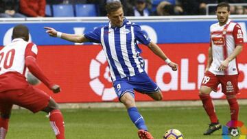 La infelicidad de Christian Santos en el Deportivo Alavés