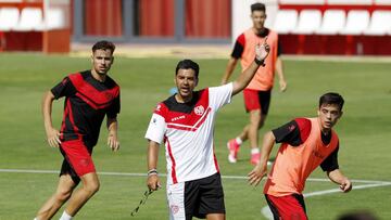 ENTRENAMIENTO RAYO VALLECANO MICHEL GRUPO