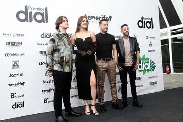 Adrián Marrero, Enrique Pérez, Javi Ramírez y  Beatriz Pérez integrantes del grupo Última llave.