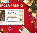 11840, tercer premio del sorteo de la Lotería de Navidad 2024