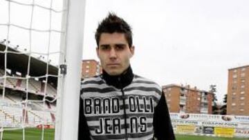 <b>DISPONIBLE. </b>Aganzo, en el Teresa Rivero. El ariete está recuperado.