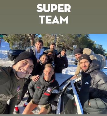 El Atlético más ochentero entre la nieve: al Metropolitano en un Panda