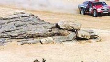 <b>CAMBIA EL PAISAJE. </b>Las dunas han quedado atrás, y De Villiers aprovechó para lograr su primera victoria.