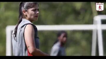 América de Cali Femenino en un vídeo para la final contra el DIM