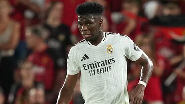 Aurélien Tchouameni, en el partido contra el Mallorca.