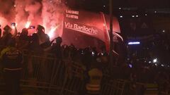 Gran recibimiento para River en su llegada a Mar del Plata