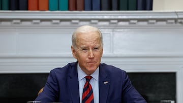 U.S. President Joe Biden hosts Democratic congressional leaders in the Roosevelt Room at White House in Washington, January 24, 2023. REUTERS/Evelyn Hockstein