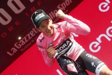 Lukas Postlberger, primer maglia rosa del Giro 2017.