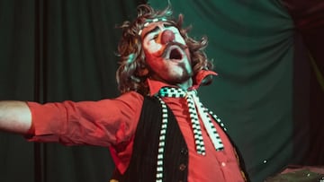 Federico Nahuel Ramón ejerciendo de payaso