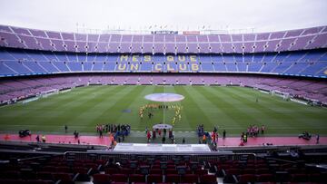 El Camp Nou, estadio del Fútbol Club Barcelona.