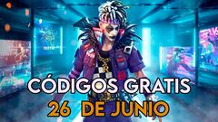 Free Fire | Códigos de hoy miércoles 26 de junio de 2024: recompensas gratis