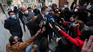 Anil Murthy, a su llegada a la reunión con Ximo Puig.