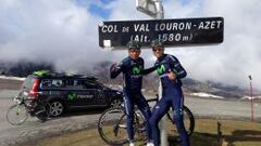 Valverde revisó las "decisivas" etapas pirenaicas del Tour