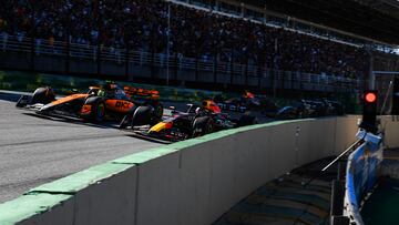 Norris y Verstappen lideran el esprint de Brasil 2023.