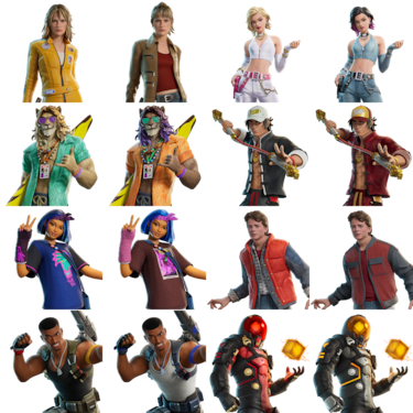 Todas las nuevas skins de la Temporada 1 de Fortnite Capítulo 7: Marty McFly de ‘Regreso al futuro’, la Novia de ‘Kill Bill’...