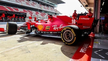 Charles Leclerc, en Barcelona (Ferrari SF1000). 