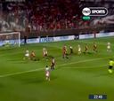 ¡Golazo de Bou para abrir el partido en Santa Fe contra River!