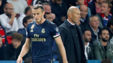 Zidane y Bale, durante un partido del Real Madrid.