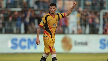 Fernando Rodríguez es el máximo goleador de la liga de Indonesia tras hacer un doblete con el Mitra Kukar.
