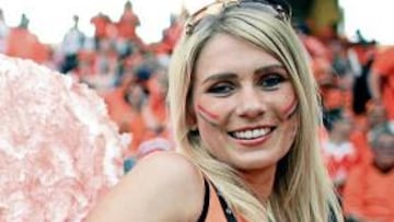 Una aficionada holandesa.