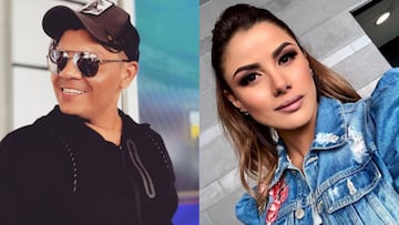 El cantante Alzate y la relacionista pública Carolina Ramírez, con quien habría tenido una relación extramatrimonial.