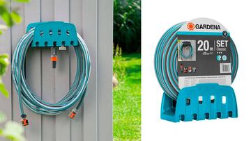 Este set con manguera de 20 metros y soporte mural arrasa en Amazon