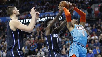 Otro triple-doble para Westbrook ante unos Magic sin Mo Bamba
