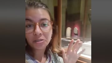 @reviajate mostrando la seguridad del Museo de El Cairo