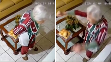 Presencia la clasificación de Fluminense a semis y la celebración de esta señora, emociona