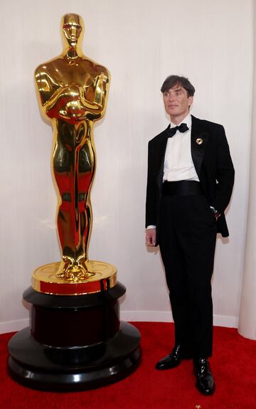 El actor irlandés Cillian Murphy, nominado a Mejor Actor por su actuación en Oppenheimer.