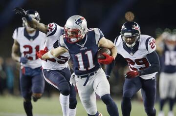 Julian Edelman se erigió como el objetivo favorito de Brady en los pases profundos, lo que le permitió a los Patriots salir de varios aprietos.