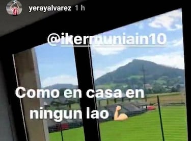 Yeray ya se ejercita en el gimnasio de Lezama