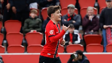 Pablo Torre celebrando su gol ante el Espanyol.