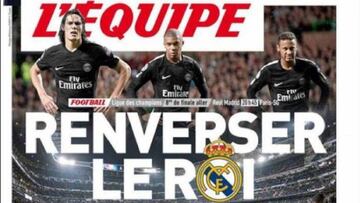 Portada del diario francés L'Equipe del día 14 de febrero de 2018.