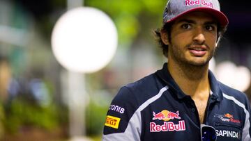 Carlos Sainz, satisfecho en Singapur.