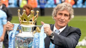 Manuel Pellegrini fue campeón de la Premier League en la primera temporada en que participó. Fue en 2013-2014 con 86 puntos.