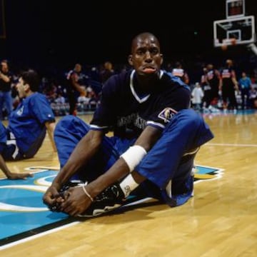 Kevin Garnett, durante un calentamiento.