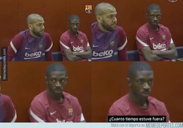 Los memes más divertidos de la vuelta de Dani Alves, Xavi... al Barça