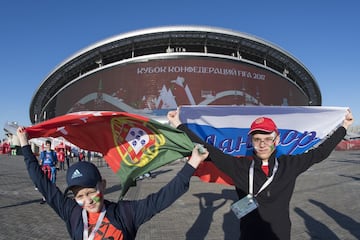 Belleza y color: el lado B del duelo de Chile y Portugal