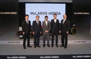 Los miembros de McLaren Honda dieron una rueda de prensa en Tokio.
