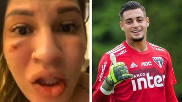 El portero del Sao Paulo, detenido por violencia de género: "Estoy encerrada en el baño"