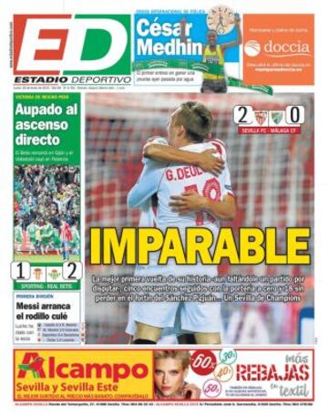 Portadas de la prensa deportiva