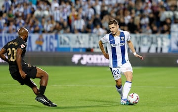 Javi Hernández, ante el Valencia. 