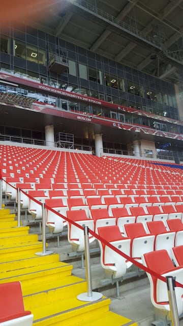 El Spartak Arena de Moscú, por dentro. 