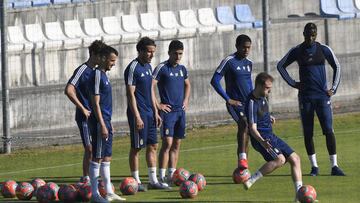 Entrenamiento del Real Oviedo.