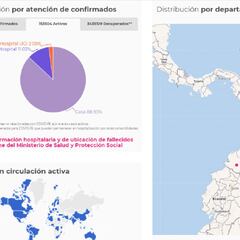 Mapa de casos y muertes por coronavirus por departamentos en Colombia: hoy, 12 de junio
