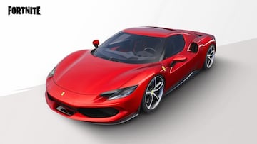 Arte oficial del Ferrari 296 GTB en Fortnite