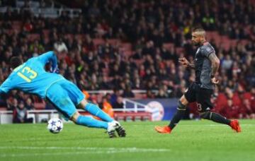 El show de Vidal en la goleada del Bayern sobre Arsenal