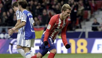 Resumen Atlético 2-Real Sociedad 1: Griezmann se gana el perdón