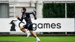 TURIN, ITALY - OCTOBER 10: Federico Chiesa of Juventus during a training session ahead of their UEFA Champions League group H match against Maccabi Haifa FC at Sammy Ofer Stadium on October 10, 2022 in Haifa, Israel. (Photo by Daniele Badolato - Juventus FC/Juventus FC via Getty Images)